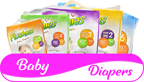 Baby Diapers Button Image